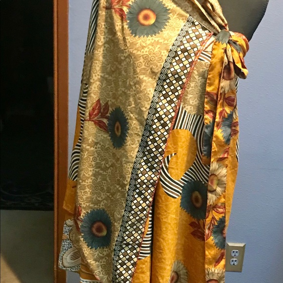 Boho Kariza dress skirt cape top wrap O/S - Picture 3 of 10
